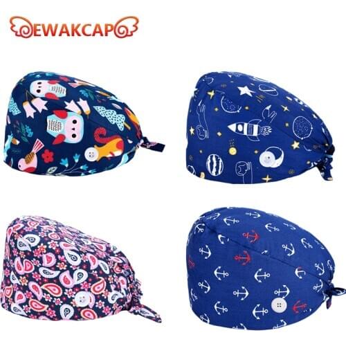 Surgicals caps work scrubs hats lab caps health workers scrubs caps Pet Grooming Agency work hats Health service staff scrub cap