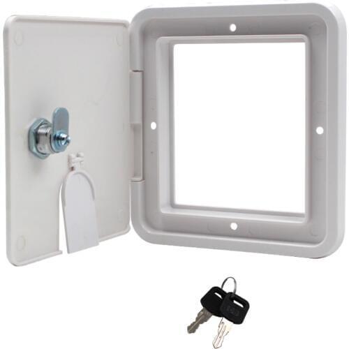 Power Cord Hatch Electrical Access Door for RV Camper Trailer Motorhome Power Protection