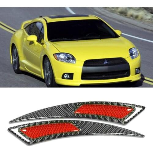 Carbon Fiber Wheel Eyebrow Sticker For mitsubishi Colt eclipse cross mirage shogun sport montero