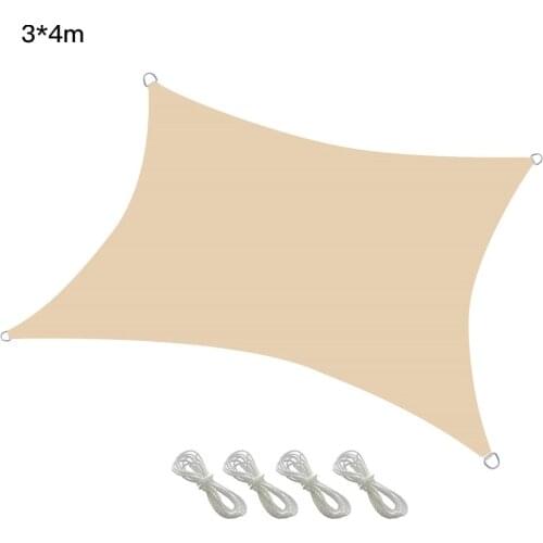 Rainproof Cloth Shade Sail Awning 98% UV Set 2*2 M Printing Protection Shading Rate Of 90% Square 2m*4 Rope Garden Canopy