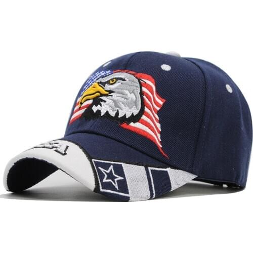 2020 New 3D Eagle Embroidery Baseball Cap Male Cap Hip Hop Flat Along Snapback Hats Baseball Cap Lovers Cap For Men & Women