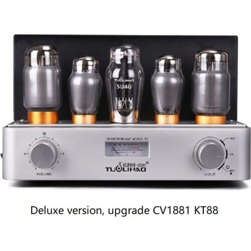 New Releases TUOLIHAO T3 KT88 Single-Ended Tube Amplifier HIFI EXQUIS Class A Audiophile Bluetooth 5.0