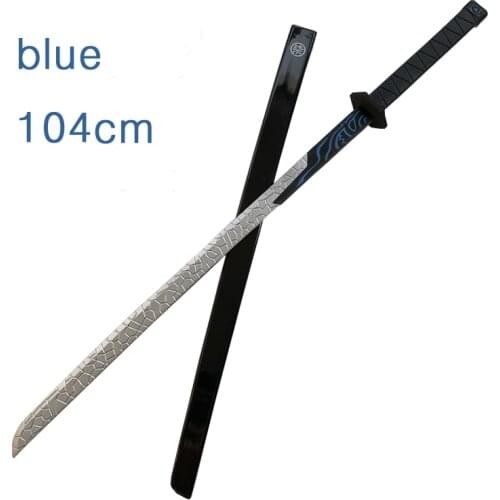 104cm Anime Assassins Scissor Seven Cosplay PU Magic Sword Weapon Five Six Seven Killer Weapon for Cosplay Anime Ninja Knife
