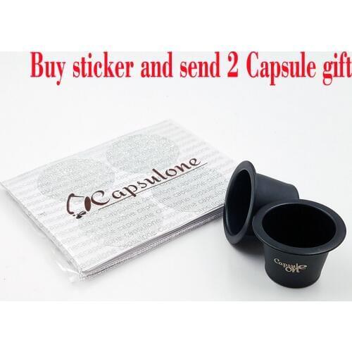 Food grade sticker lids for nespresso compatible capsules/100 Stickers lids for refillable nespresso capsules/ Free shipping