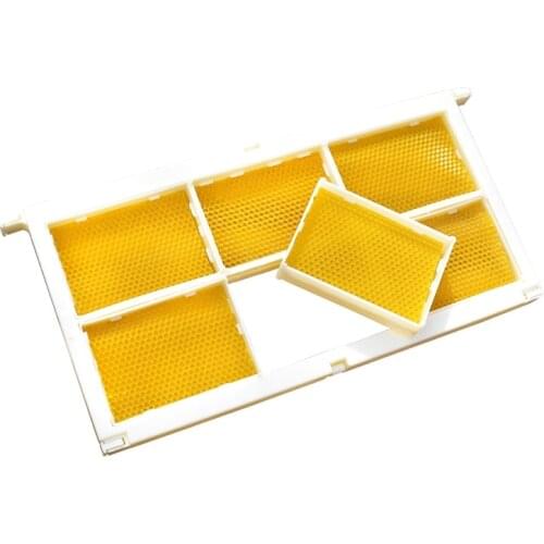 A Complete 500g Combhoney Cassette Kit 1 Plastic Frame With 6 Clear Transparent Cassette Boxes Beautiful Clear Comb Honey Boxes