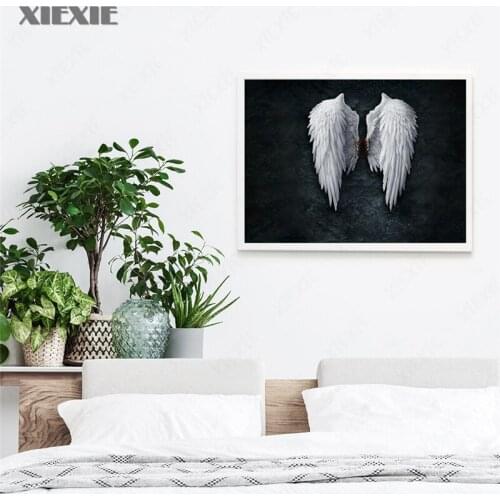 Modern Decoration Wing Animal Posters and Prints Black and White Canvas Painting Wall Art Print Wall Pictures for Living Room