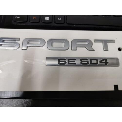 SPORT Emblem for Land Range Rover SE SD4 Bar Badge Car Styling Trunk Sticker