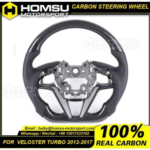 Carbon Fiber Sports Steering Wheel For hyundai veloster Turbo 2012-2017 Carbon Fiber Sports Steering Wheel