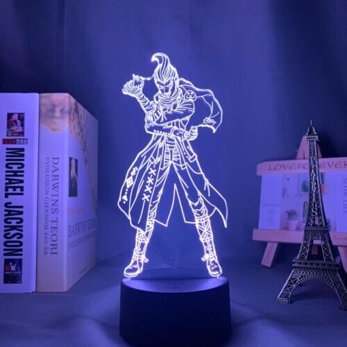 Danganronpa 2 Led Night Light Gundham Tanaka Lamp for Home Decor Kids Gift Danganronpa Acrylic 3d Lamp Gundham Tanaka