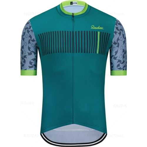Raudax 2021 Cycling Jerseys Summer Bicycle Clothing Breathable Mountain Cycling Clothes Shirts Ropa Ciclismo Verano Triathlon