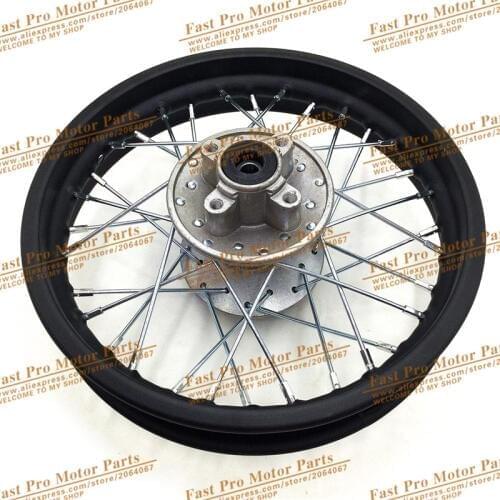 Dirt Pit Bike Rear Steel Iron 1.85-12 inch Rims Black Gold Red Blue Green Silver For KLX Apollo