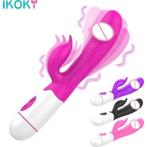 30 Speed Dual Vibration Female Masturbator Sex Toys For Women Vagina Clitoris Massager G Spot Dildo Rabbit Vibrator