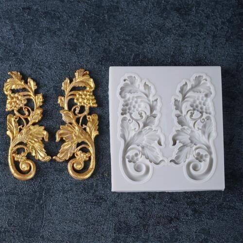 1pc Border Sugarcraft StreetLamp silicone mold fondant mold cake decorating tools chocolate gumpaste mold SM-170