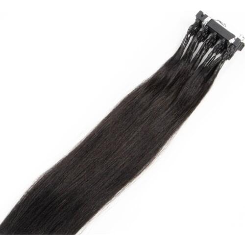 10pcs/lot 40-50cm 100% Human Hair extension Natural black 6D Hair Extension Virgin Hair 6D second generation hair