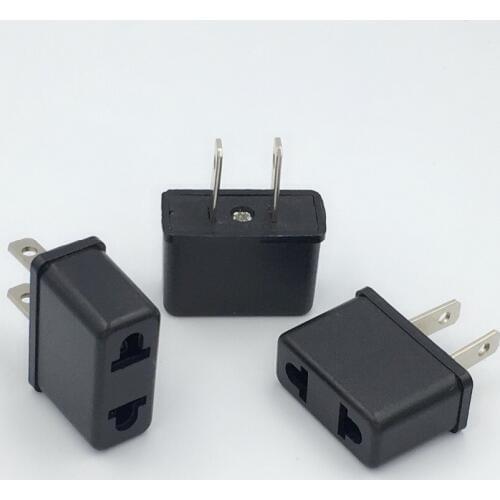 3pcs US Plug Adapter American Japan Travel Power Adapter Electric Plug Converter AC Power Charger Sockets Outlet