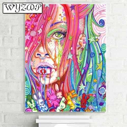 5D Diamond Painting Woman Picture Full Square/Round Diamonds Embroidery Mosaic Cross stitch Kits art Home decor 20210326