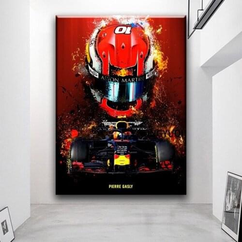 8Style Auto Racing Classic F1 Cars Canvas Paintings Abstract Posters Prints Cool Sports Wall Stickers Cuadros Art Pictures Home