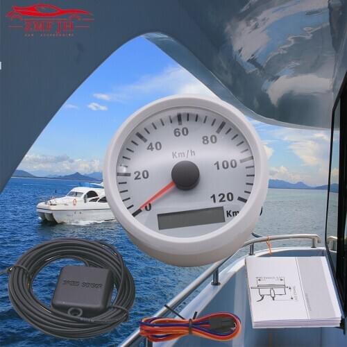 85mm IP67 Waterproof Boat GPS Speedometer 120kmh 200kmh Digital Odometer 12V 24V for Truck Boat Car Speedometer