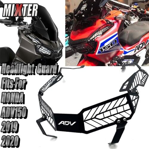 Motorcycle Accessories Front Headlight Grille Guard Cover Protector Decorative Fits For ADV150 ADV 150 ADV-150 2019 2020 2021