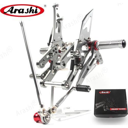 Arashi Rider Footrest For HONDA CBR600RR 2003-2006 CNC Adjustable Foot Pegs CBR 600 RR 2003 2004 2005 2006 Rear Sets Rearset