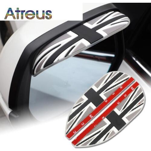 Car Sticker Rear View Mirror Rain Eyebrow for Toyota Avensis t25 Corolla RAV4 Mini Cooper r56 Tesla model 3 s x Accessories