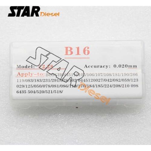 B16 50 PCS common rail adjustment shim injector lift shim set and CR injectors washer Adjusting washer Size 1.08-1.17mm