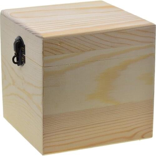 Large Storage Wood Box Case For Jewel Small Gadget Gift Memory Keepsake for recipe cards candy craft items handmade soap