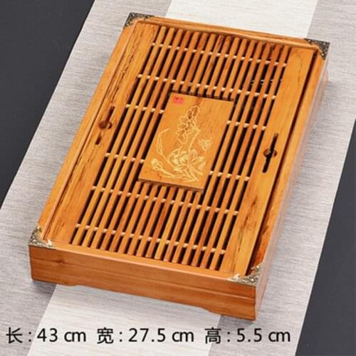 Tea Set, Bamboo Tea Tray ,MelamineTea Table Water Storage Tea Set Table Chinese Pu'er Tea Cup Ceremony Tools Tea Set