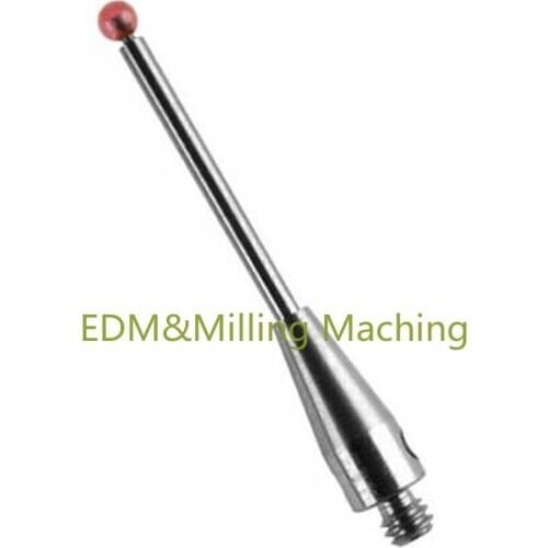 CNC CMM Touch Probe CMM Stylus M2 Thread 1.5mm Ruby Ball Tip 20mm Long A-5003-0034