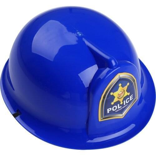 Kids Halloween Dress Up Party Hat Plastic Fireman/Police/Engineer Helmet Fancy Role Play Safety Cap Children Cosplay Accessories