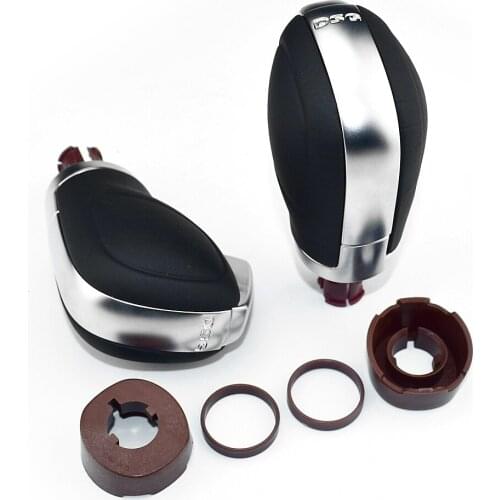 DSG Emblem ABS/Leather For VW Golf 6 7 R GTI Passat B7 B8 CC R20 Jetta MK6 GLI Auto Gear Shift Knob Stick HeadBall Chrome/Matt