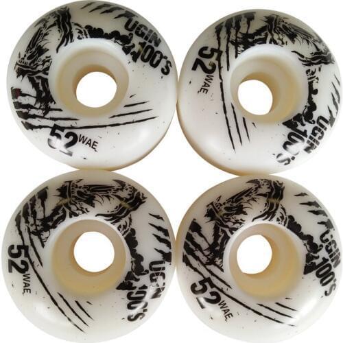 4x UGIN Skateboard Double wane wheels Resilient PU SHR-100A Extreme the Invert Board wheel High Rebound 52CM * 30CM Accessories