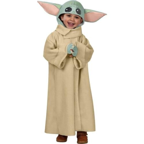 Cute Yoda Baby Costume Anime Christmas Carnival Party Cosplay Clothing New Year Kids Funny Photography Xmas Gift C45M65
