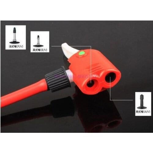 By DHL 1000pcs Bicycle Bike Cycle Tyre Tube Replacement Dual Head Air Pump Adapter Valve Convenient Double nozzle