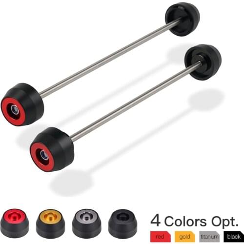 NICECNC Front+Rear Axle Sliders Protector Aluminum Delrin for Ducati Monster 797 797+ (Plus) 2020