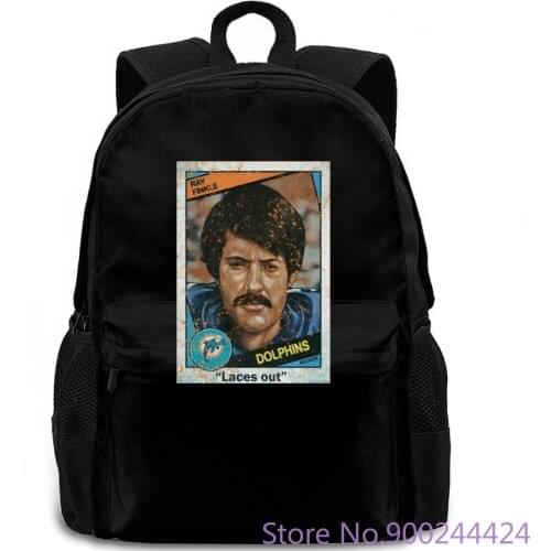 Ray Finkle Laces Out Miami Football Ace Ventura Fan Hip-Hop Simple Splicing backpack