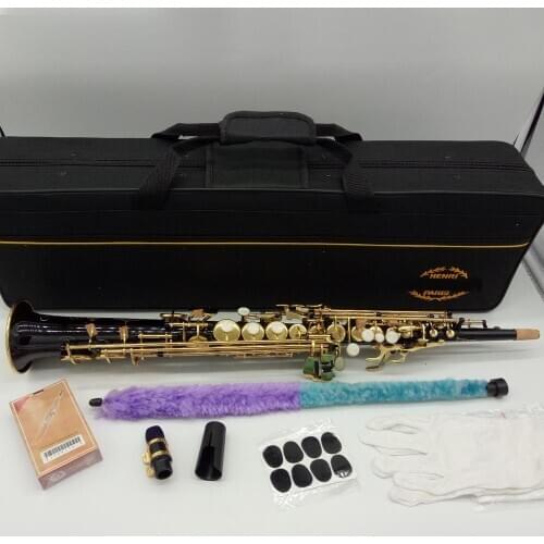Brand MFC Soprano Saxophone Reference 54 Black Lacquer B-flat Soprano Sax R54 With Case Mouthpiece Reeds Neck