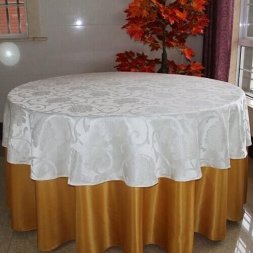 Gold hotel table cover table cloth for weddings banquets home