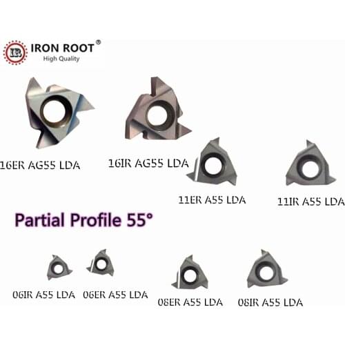 DESKAR Brand New Genuine 0611IR/ 08IR /11ER / 11IR /16ER / 16IR LDA CNC Lathe Tool 55° Threaded Carbide Steel Blade