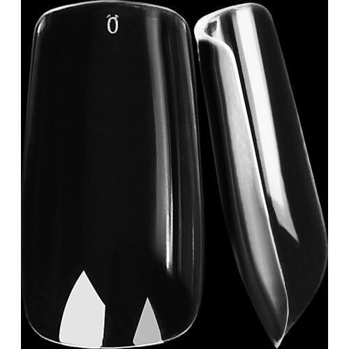 Thickness French False Nail Tips Medium Length Square Shape Artificial Fake Fingernails Art Office Lady Most Like 500pcs/ Box