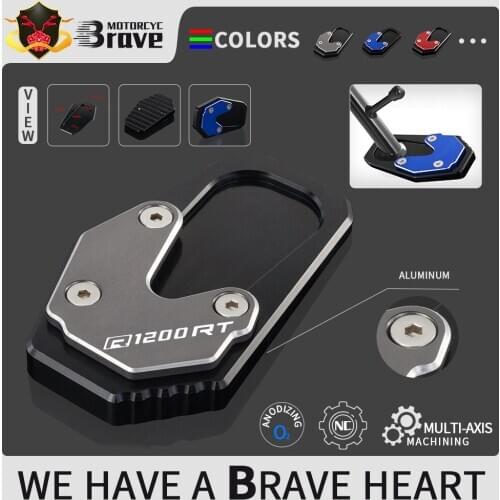 Motorcycle Kickstand CNC High quality Side Stand Enlarge extension Protector For BMW R1200RT R 1200 RT 2014 2015 2016 2017 2018