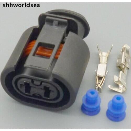 Worldgolden 5/30/100sets 2P 3.5MM for SKODA VAG 357973202 connector plugs for VW AUDI WEBASTO THERMO TOP HEATER 2 PIN PLUG