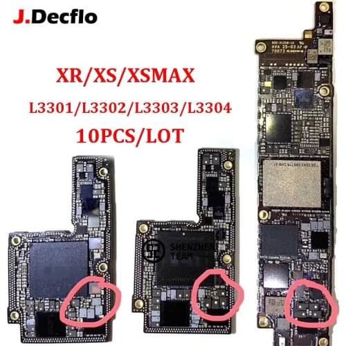 JDecflo 10PCS L3301 L3302 L3303 L3304 Charger Coil Charging Booster Inductor Inductance For iPhone XR XS XSMAX Replacement
