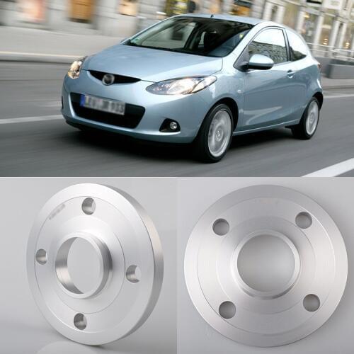 2PCS 4x100 54.1CB Aluminum Centric Wheel Spacers Tire Adapters Rims Flange Hubs For Mazda 2 2007-2016