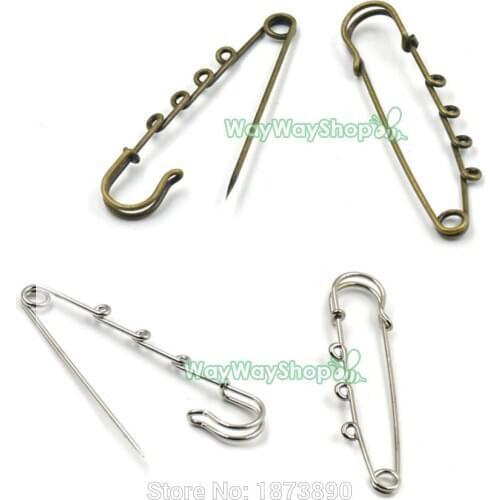 20 PCS Metal Large Pin With holes Rust Proof Safety Oversized 75mm(2.95") Bronze Nickle Choice
