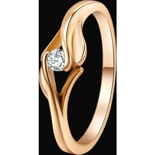 2019 Fashion Cubic Zirconia Gold Rings Charm Dainty Hollow Cross Crystal Women Rings Wedding Engagement Fine Jewelry Gifts