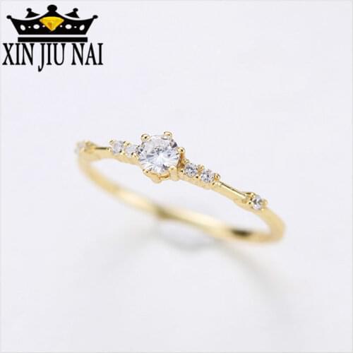 3 Coors anillos Silver 925 Ring Stylish Fashion Women Ring Finger Jewelry Rose Gold/Gold Color Rhinestone Crystal Citrine Rings