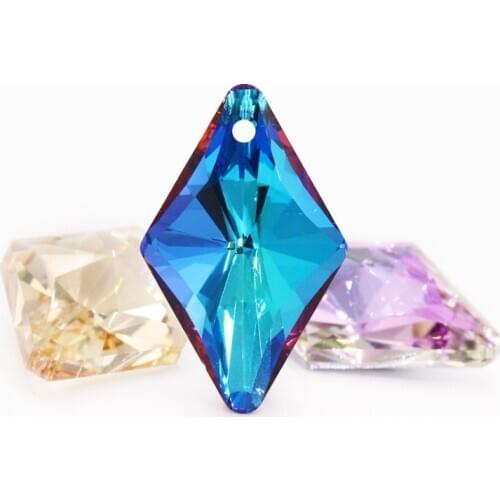 Astrobox New Cordial Design 1Pcs 17*27MM Accessories/Crystal Pendant/Diamond Shape/DIY Making/Charms Jewelry/Hand Made/Earring