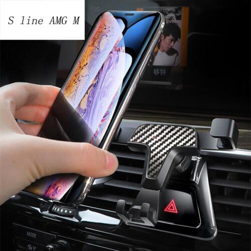 Car Styling Phone Holder For BMW 5 Series G30 G38 Air Conditioning Vent frame covers Stickers Stand Clip Mount Trim Accessories