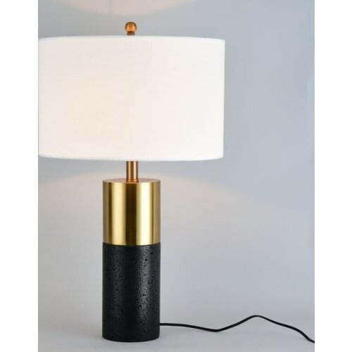 TUDA 36X63cm Free Shipping Cement Table Lamp For Living room Personalized Art Table Lamp Modern American Style Table Lamp E27